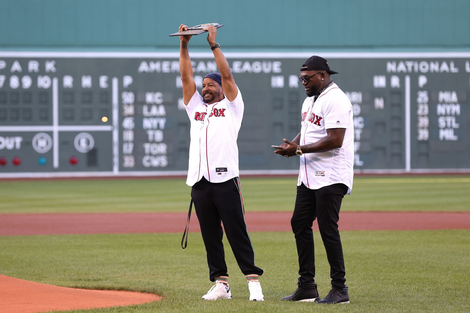 Gallery: Red Sox hall of famer Manny Ramirez honored with teammate David  Ortiz – Boston Herald