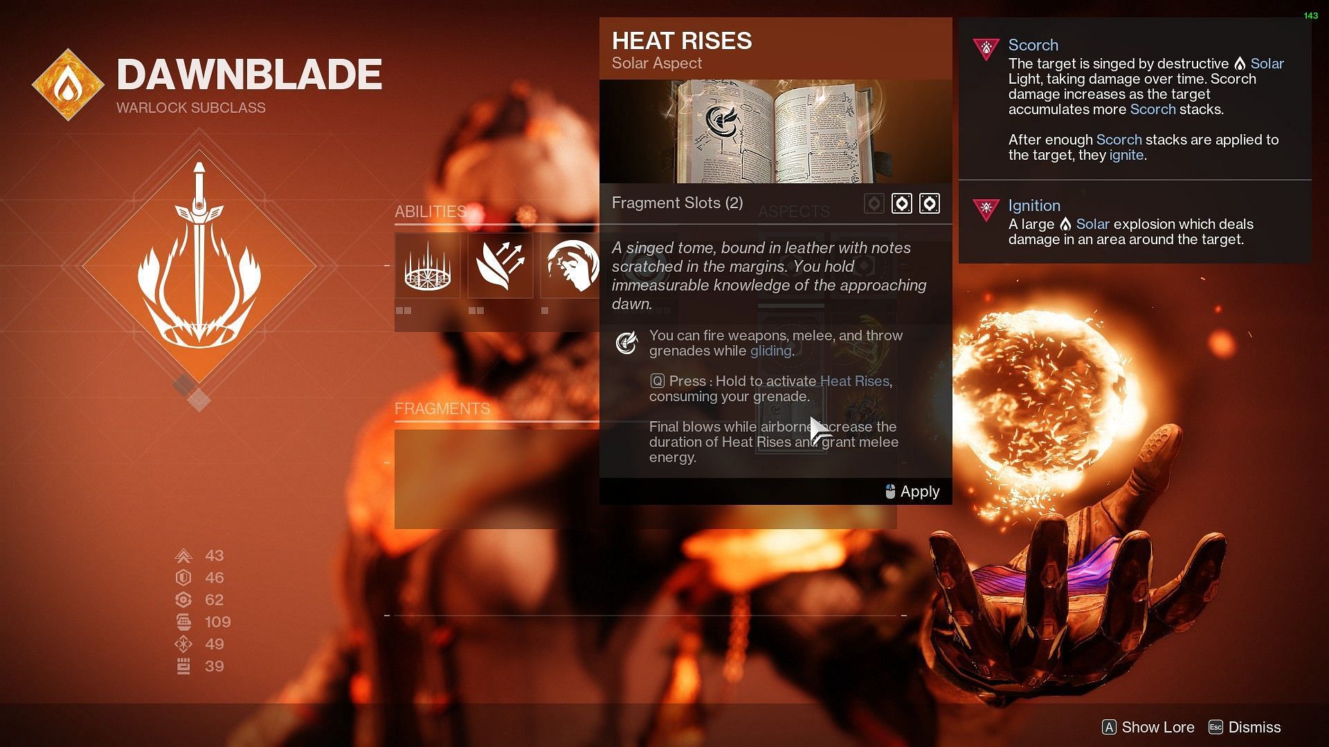 Heat Rises Aspect (Image via Destiny 2)
