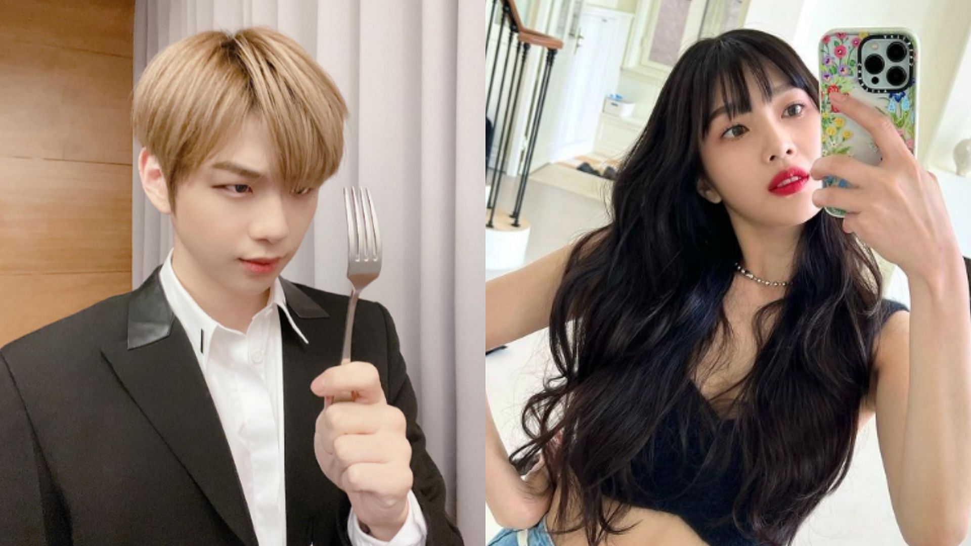 Kang Daniel and Red Velvet&#039;s Joy (Image via Instagram/@daniel.k.here and @_imyour_joy)