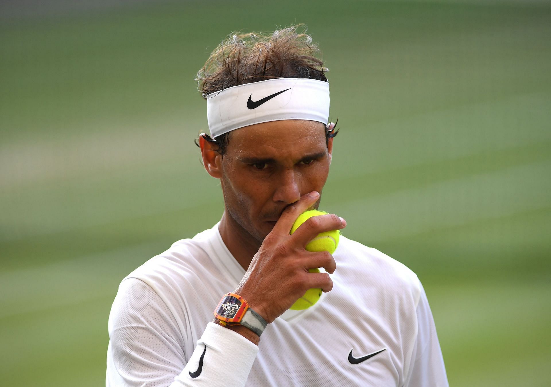 Rafael Nadal is yet to confirm his participation in Wimbledon