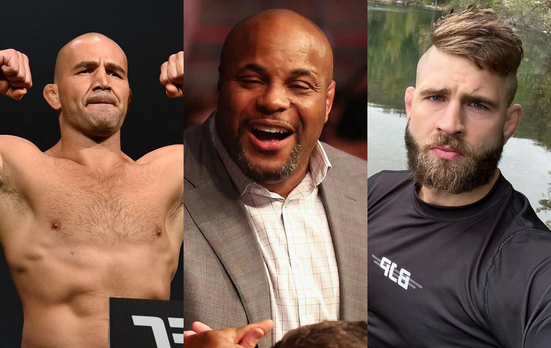 Glover Teixeira (left), Daniel Cormier (center) &amp; Jiri Prochazka (right) [Image Credits- @jirkaprochazka on Instagram]