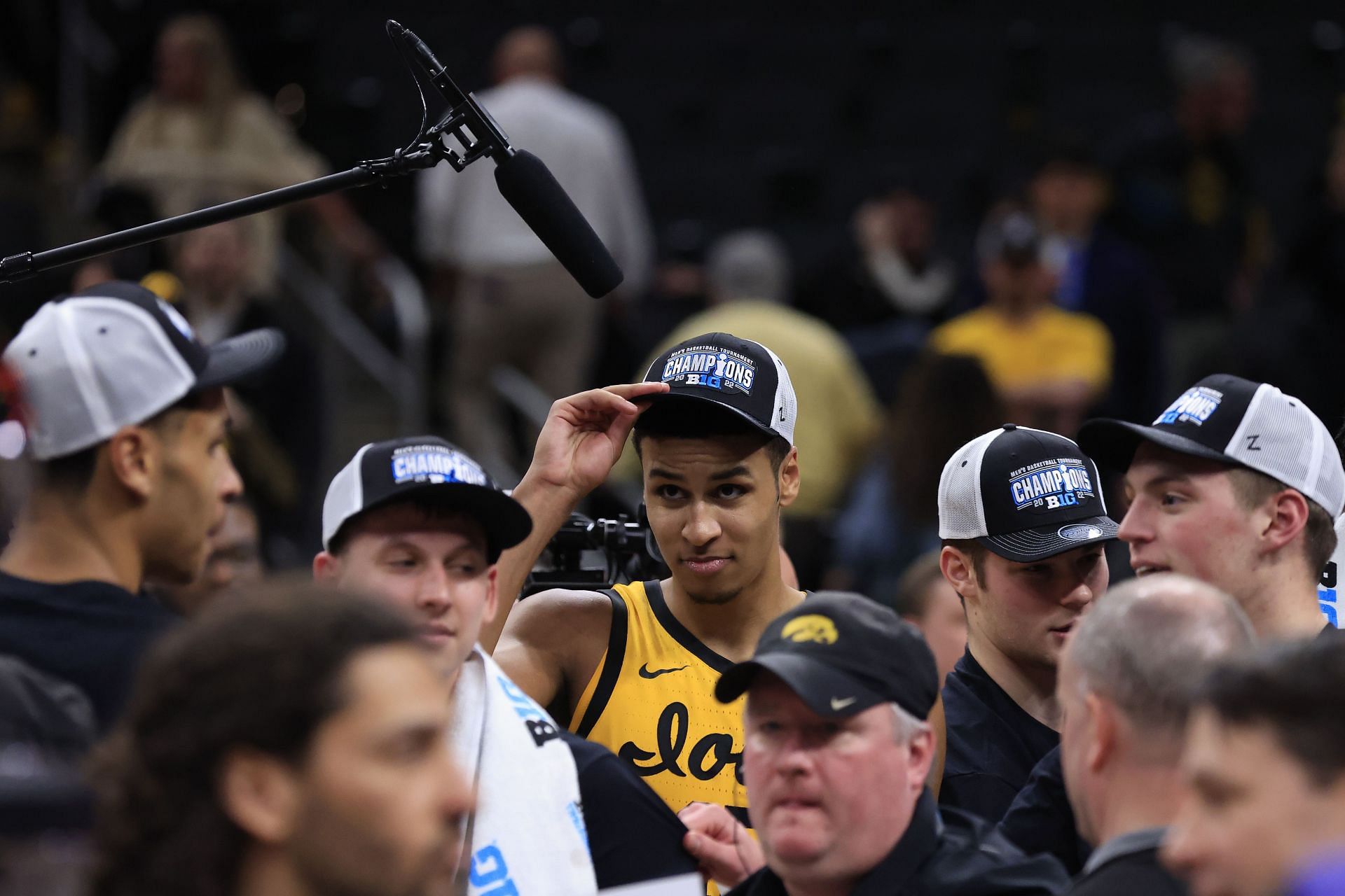 Iowa Hawkeyes sophomore forward Keegan Murray at the Big Ten Tournament.