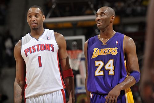 Tracy McGrady and Kobe Bryant were very close friends.