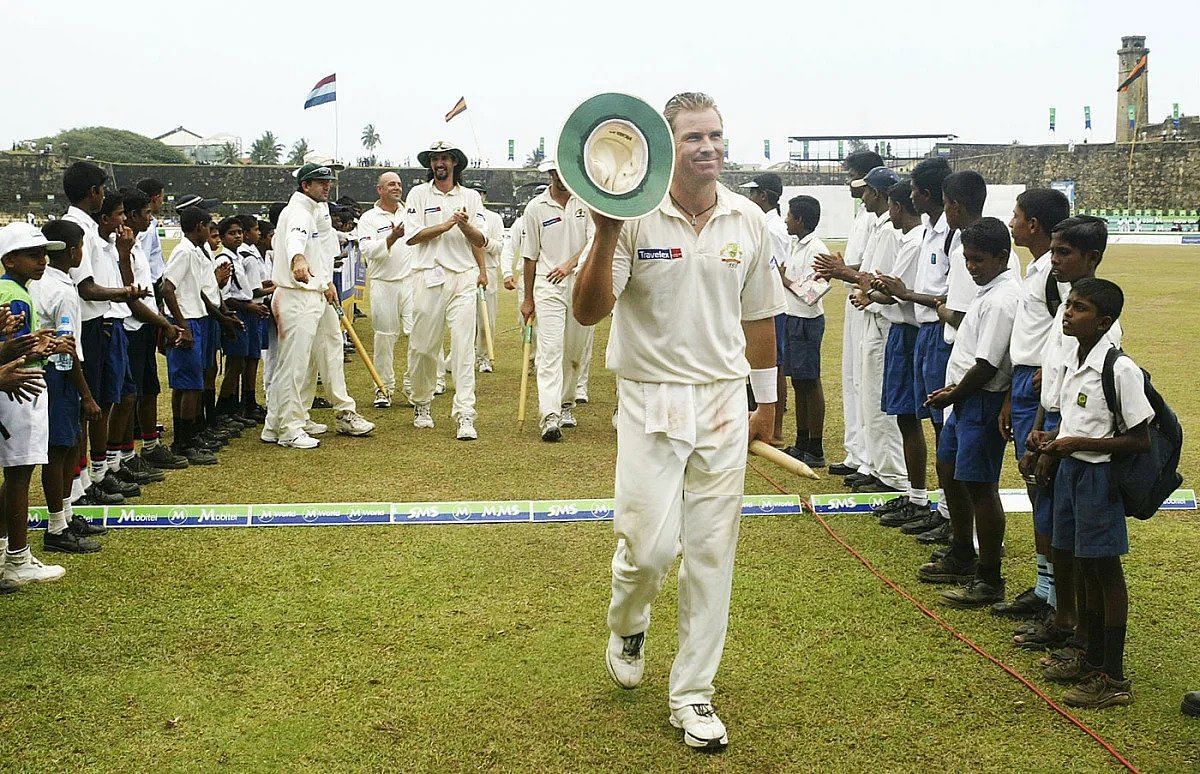 Shane Warne picked up a ten-wicket haul in 2004 at the Galle International Stadium