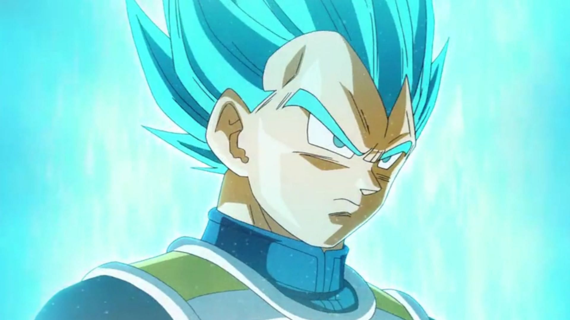 Vegeta in his Super Saiyan Blue form (Image via Toei Animation)