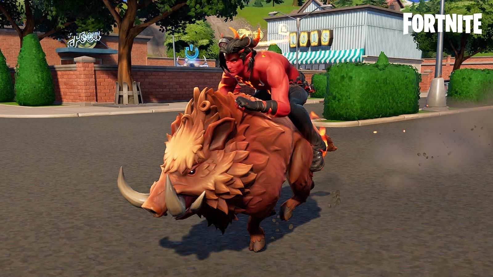 Riding a boar (Image via Epic Games)