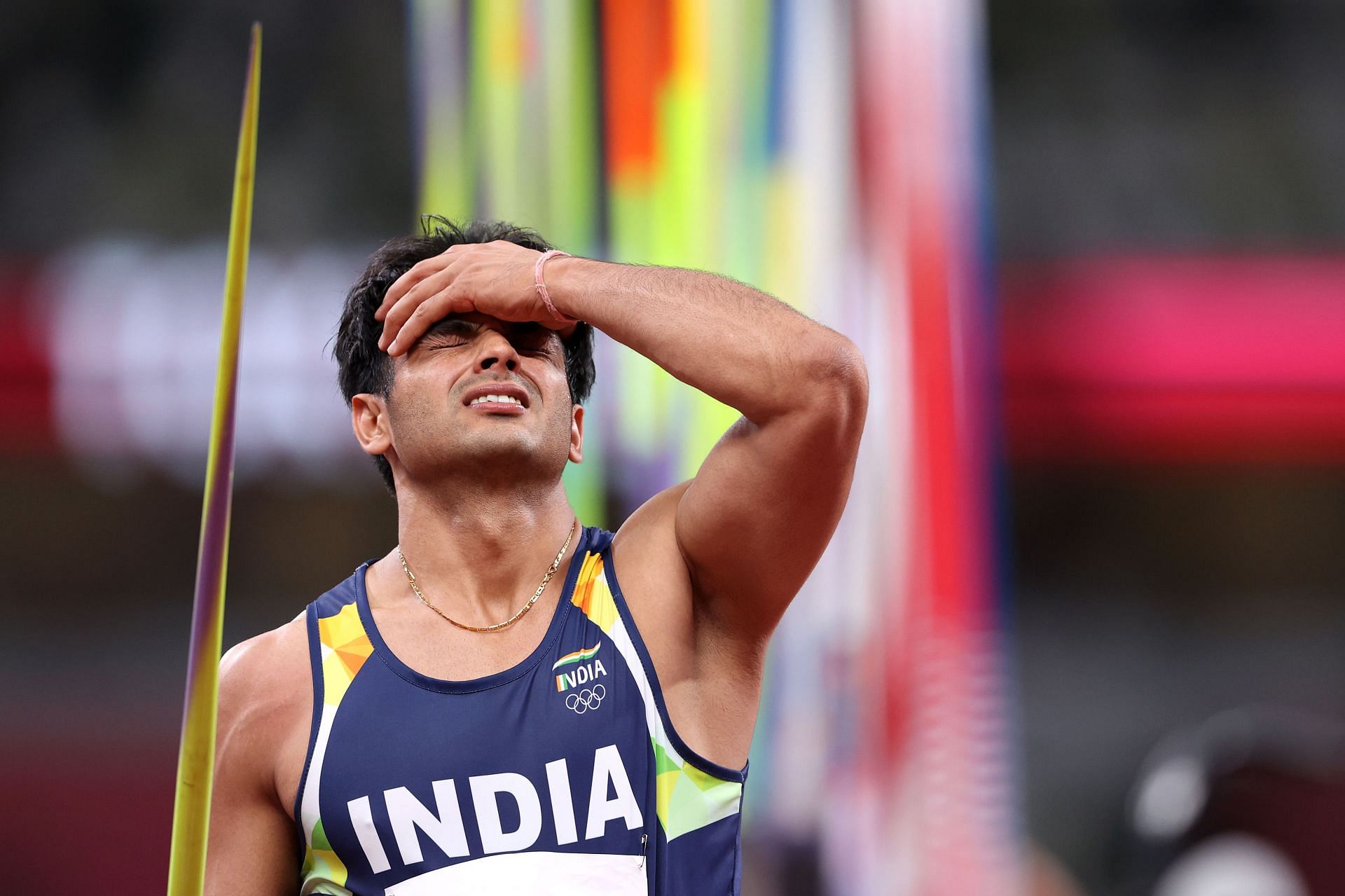Athletics - Olympics: Neeraj Chopra in action