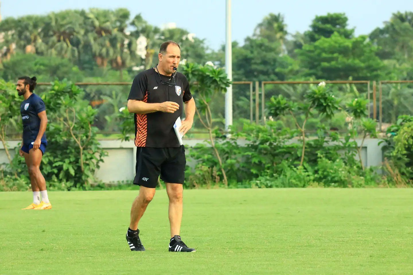Igor Stimac presiding over India&#039;s training session ahead of AFC Asian Cup Qualifiers. (Image Courtesy: AIFF)