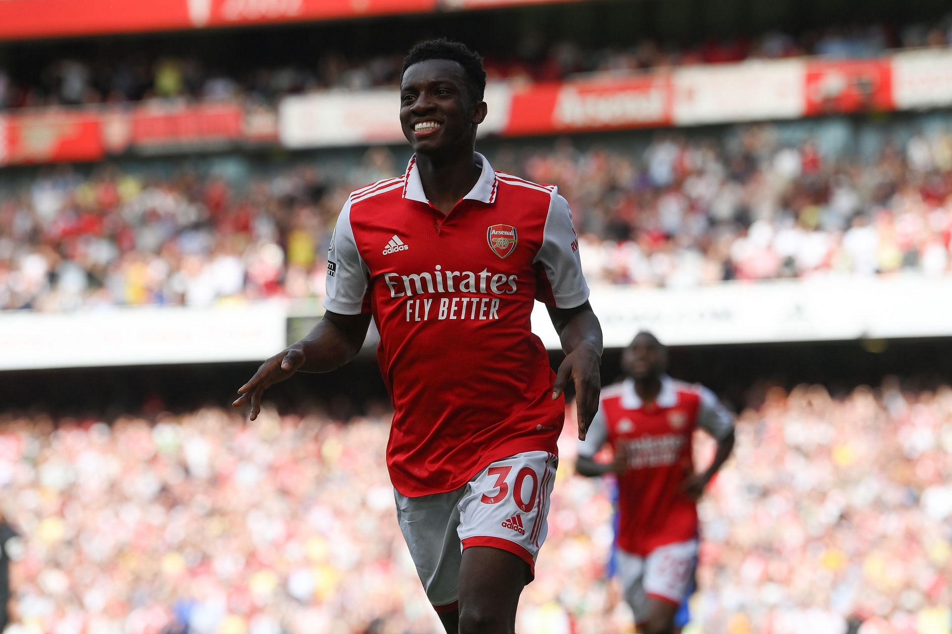 Eddie Nketiah has extended his stay at the Emirates.