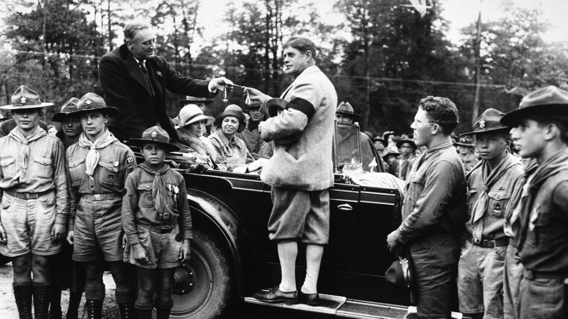 An old photograph of the Boy Scouts of America (Image via AP)