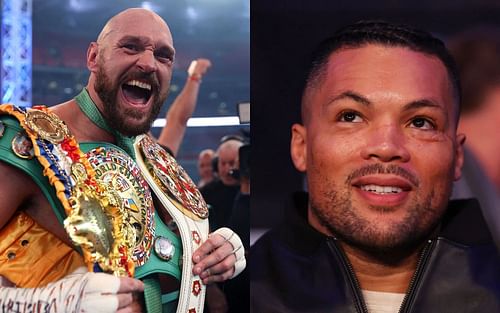 Joe Joyce (right) is confident he can defeat Tyson Fury.