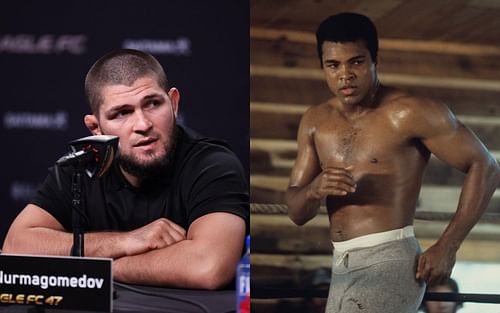 Khabib Nurmagomedov (left) and Muhammad Ali (right) [Images courtesy of @khabib_nurmagomedov and @muhammadali on Instagram]