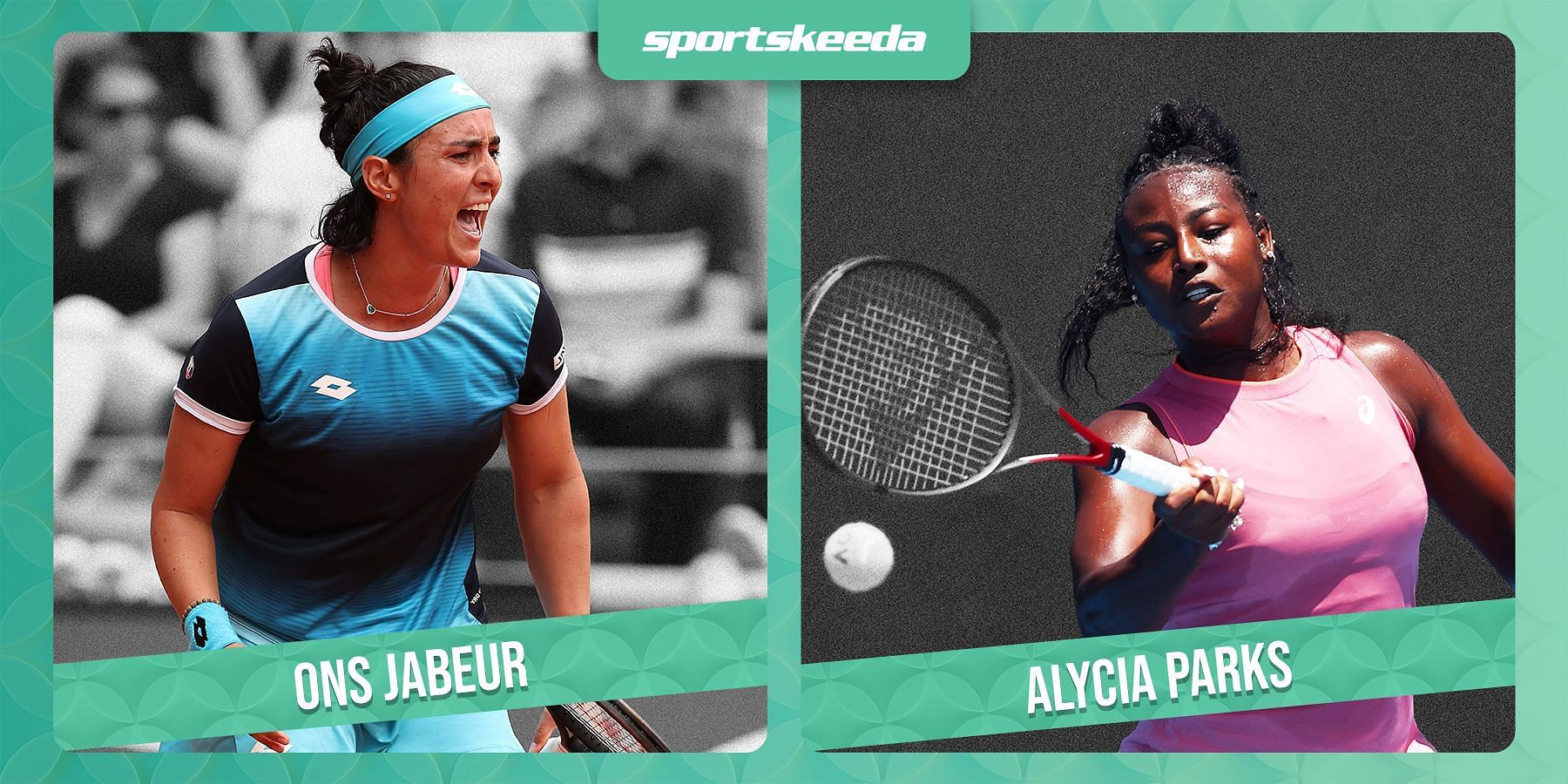 Ons Jabeur (L) &amp; Alycia Parks will clash in Berlin R2