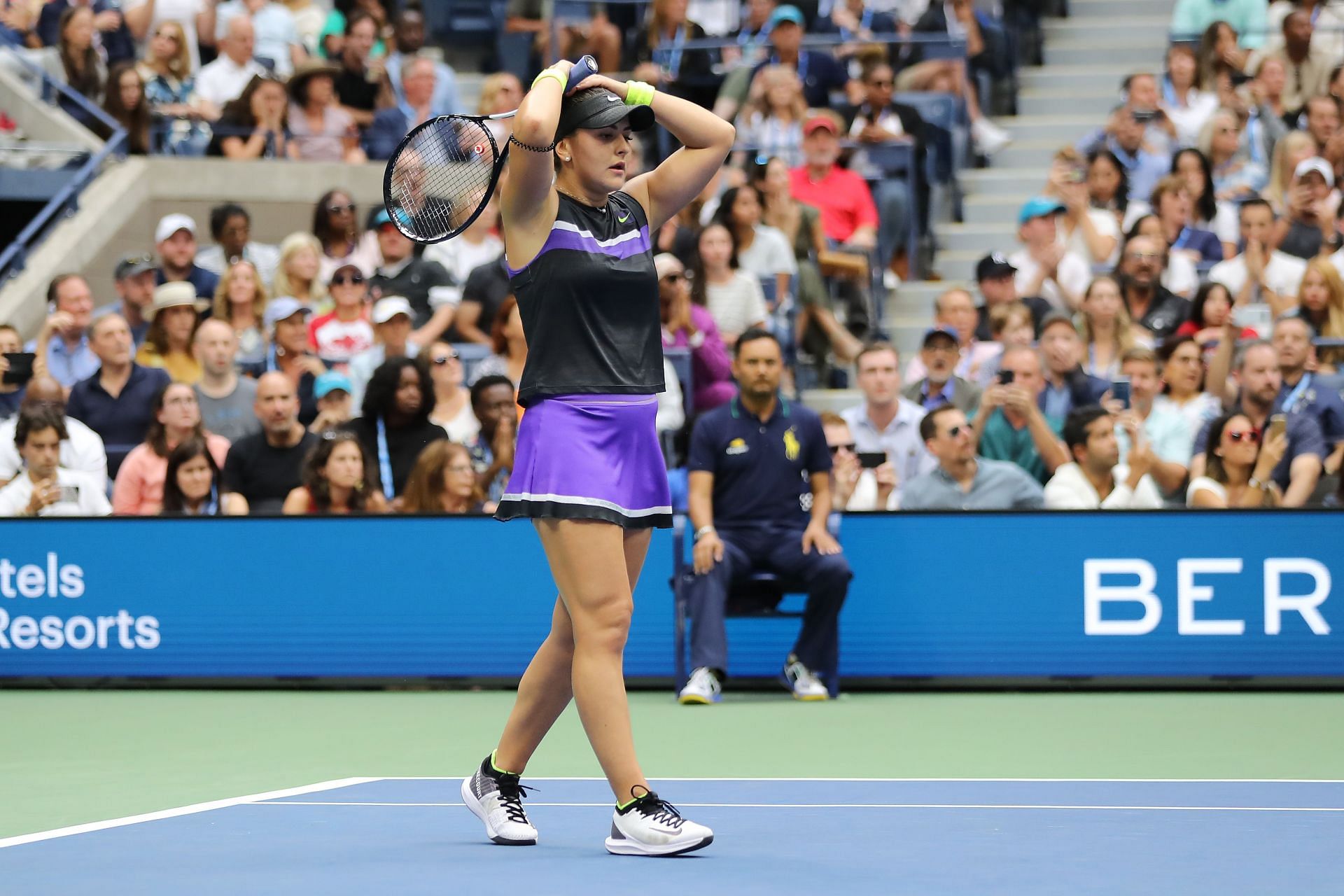 Bianca Andreescu at the 2019 US Open finals  ﻿ ﻿ ﻿