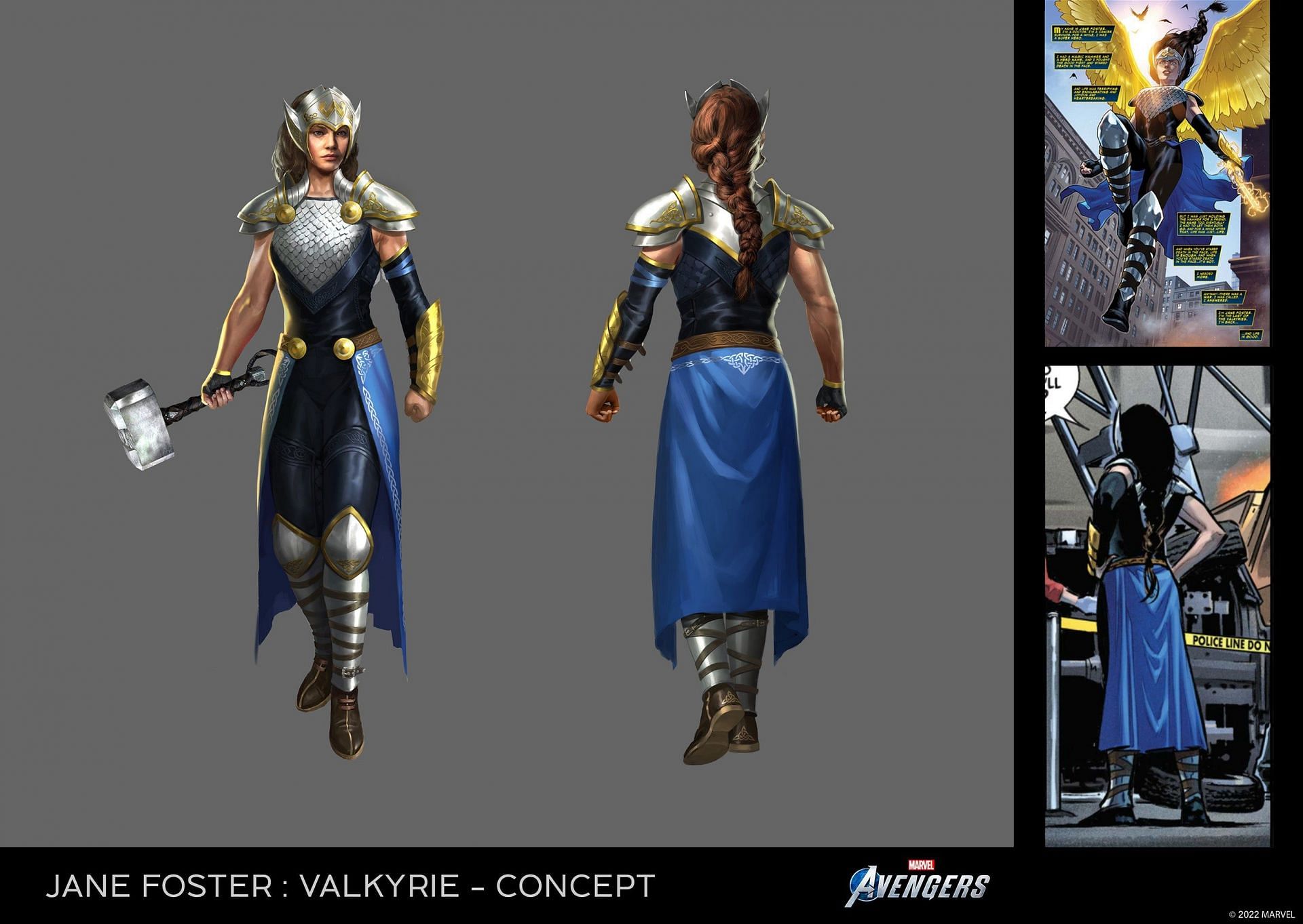  Inspired by Jane Foster&#039;s alias Valkyrie, Thor #1 (2014) (Image via Square Enix)