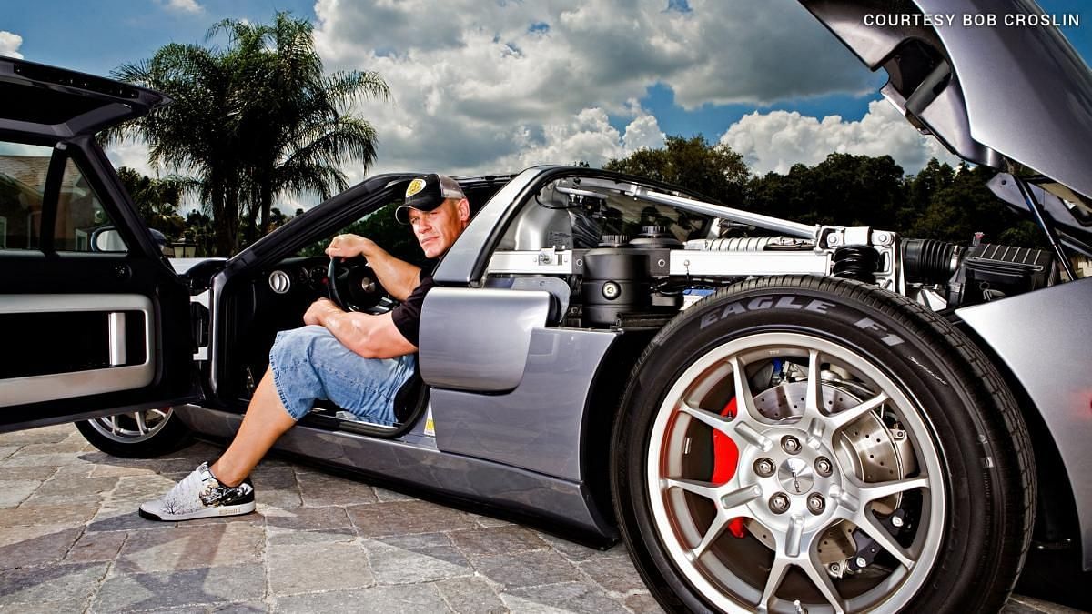 John Cena with his expensive car