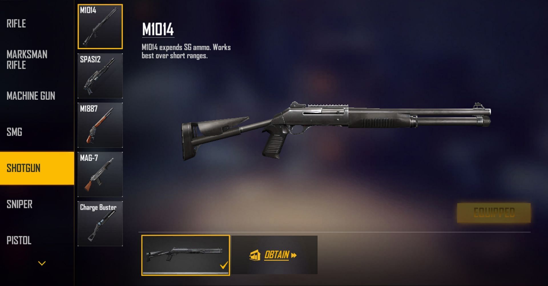 M1014 is a good shotgun (Image via Garena)