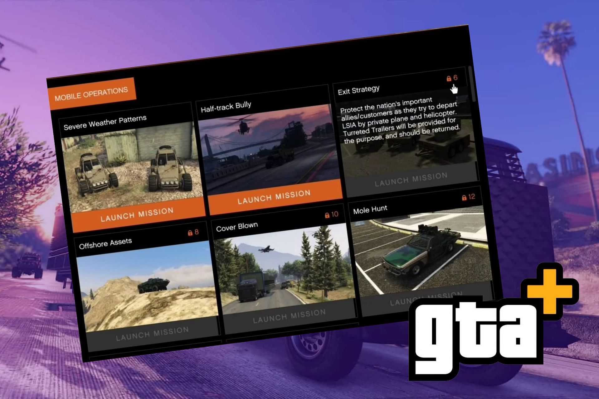 MOC missions in GTA Online were originally introduced with the Gunning update (Image via Sportskeeda)