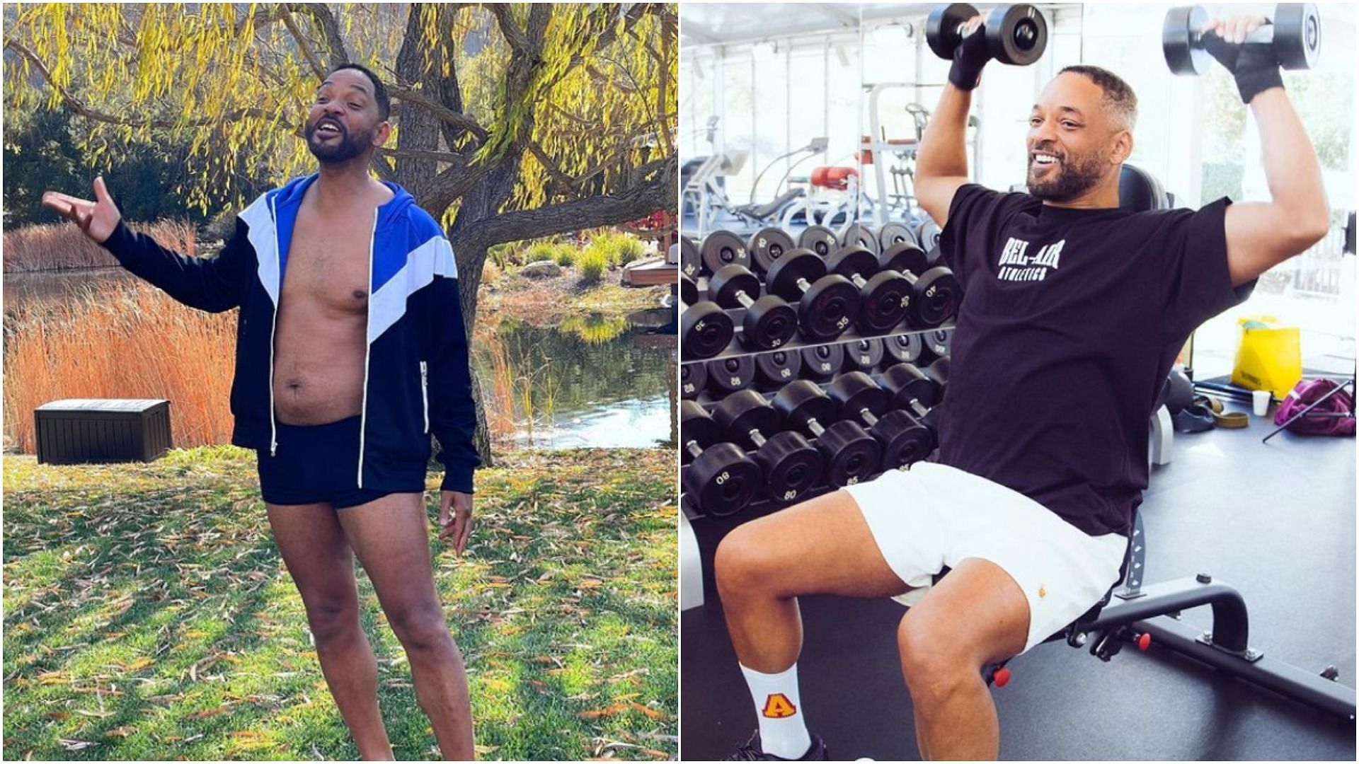 Get the strong core like Will Smith by doing these barbell exercises. (Image via Instagram/Will Smith)