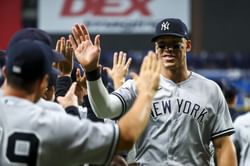 WATCH: MLB home run leader Aaron Judge walks it off in dramatic fashion against Houston Astros