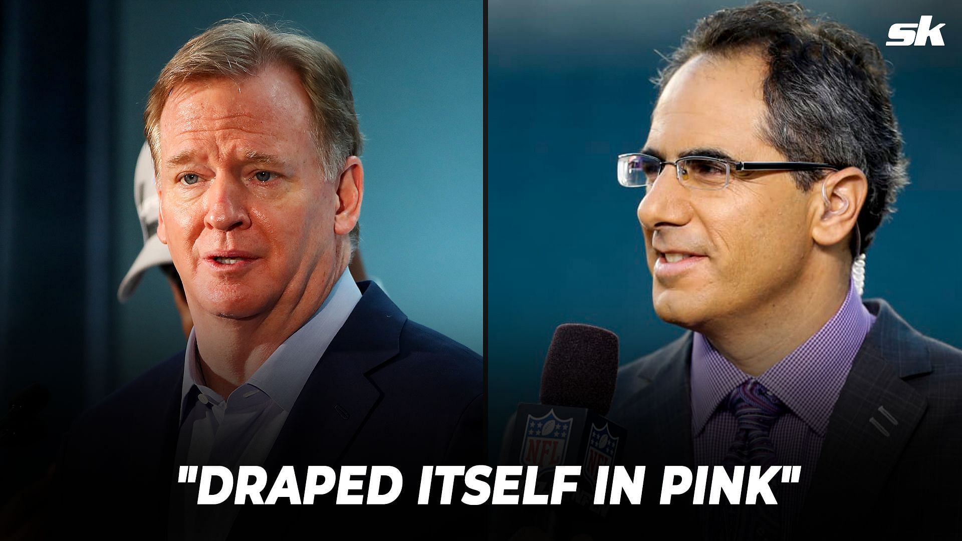 NFL commissioner Roger Goodell and NFL analyst Michael Silver (Image Source: colts.com)