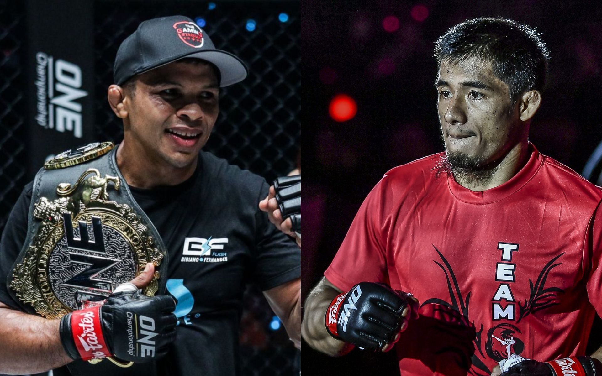 Stephen Loman (right) believes he has the key to defeat Bibiano Fernandes (left). [Photos ONE Championship]