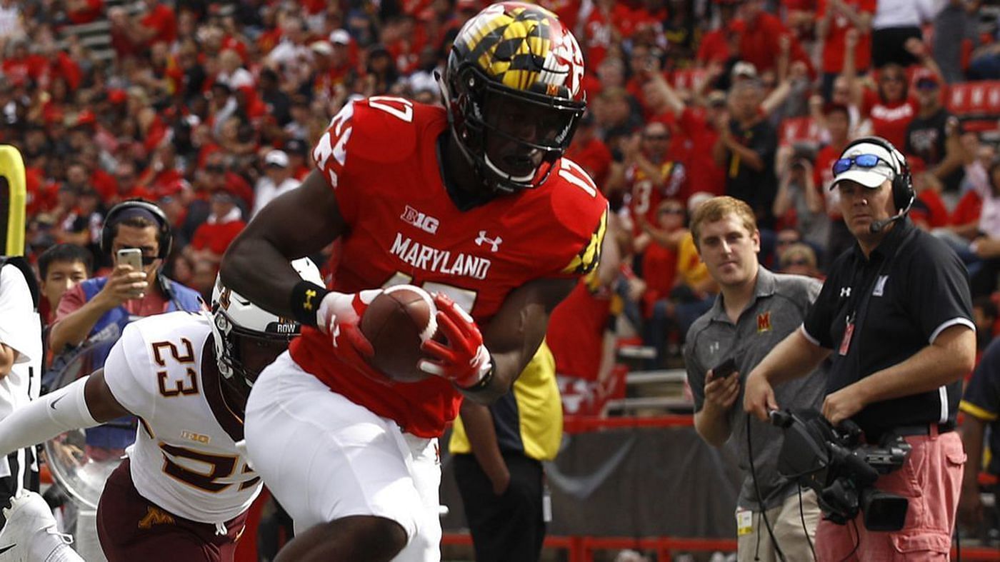 Chigoziem Okonkwo in action for Maryland