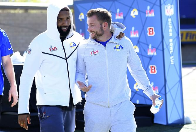 "You crashed my wedding, you're signing with the Rams!" - Sean McVay shares conversations with Odell Beckham Jr. after latter crashed his wedding