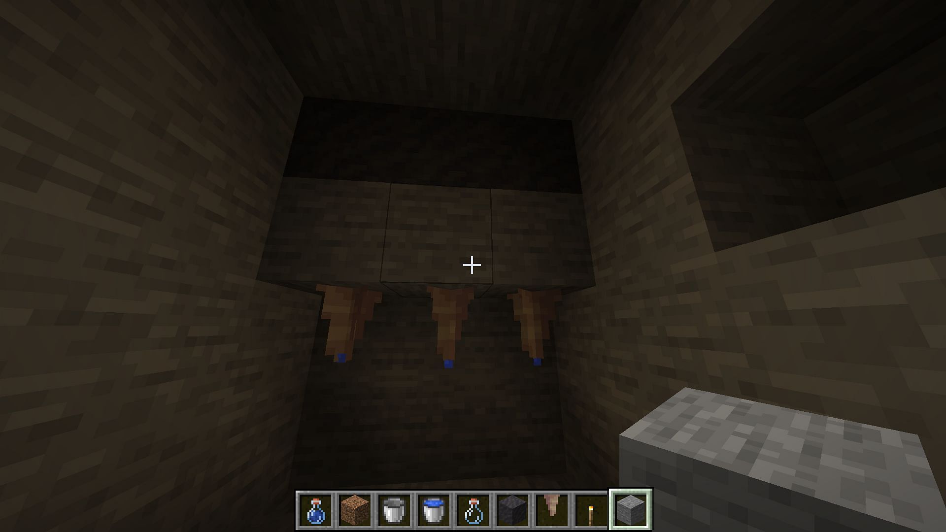 Pointed dripstone can &quot;dry out&quot; mud blocks (Image via Mojang)