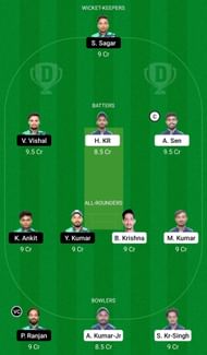 Dream11 Team for Singhbhum Strickers vs Dhanbad Dynamos - Jharkhand T20 Trophy 2022.