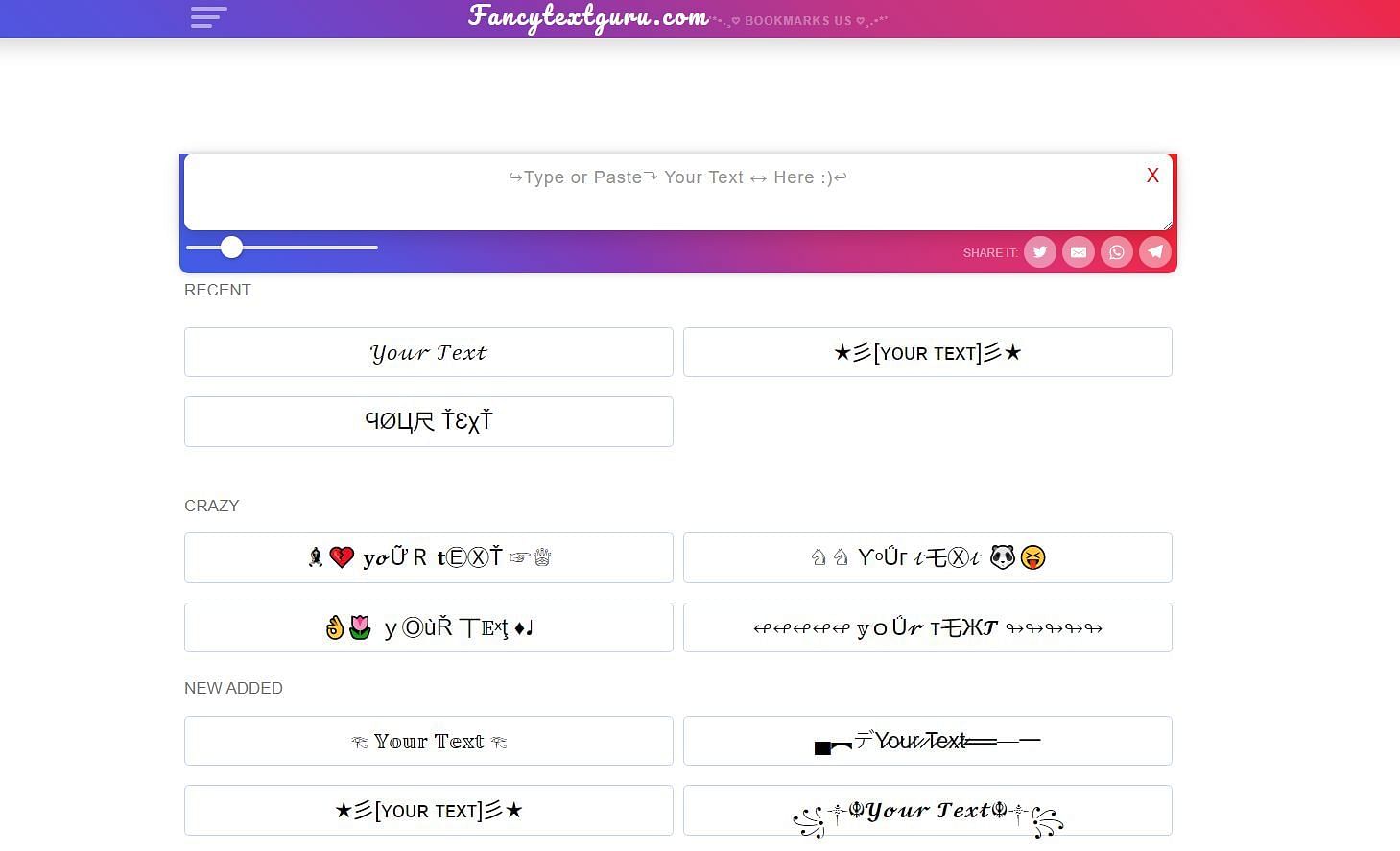 FancyTextGuru is one of the best options available to the players (Image via fancytextguru.com)