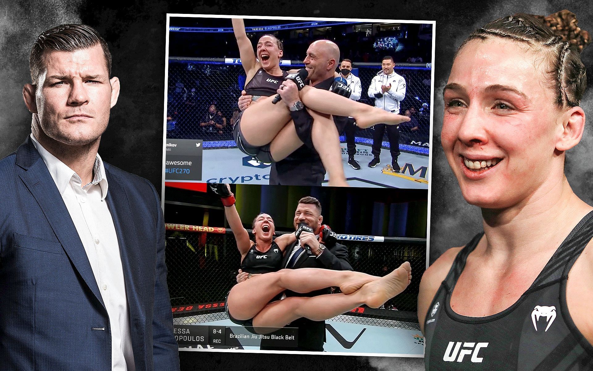 Vanessa Demopoulos comments on her post-fight celebration with Michael Bisping