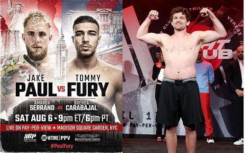 (From left to right) Jake Paul, Tommy Fury, and Ben Askren [Image Courtesy: @jakepaul on Instagram]