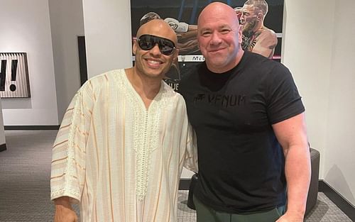 Ali Abdelaziz (left) and Dana White [Image Courtesy: @aliabdelaziz on Instagram]