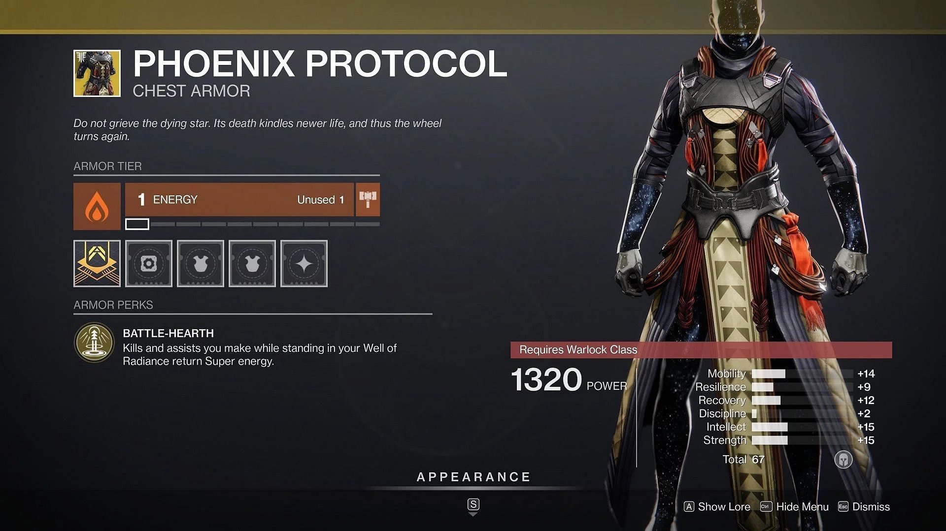 Phoenix Protocol is the best armor choice for this Destiny 2 build (Image via Bungie)