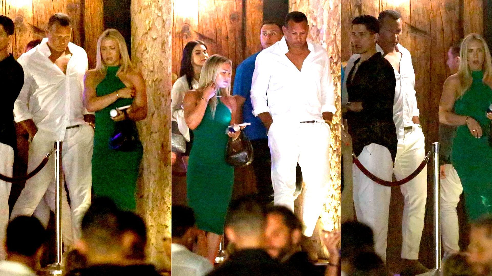 A-Rod was spotted leaving a nightclub in Spain with his girlfriend, Kathryne Padgett. (Source: Daily Mail)