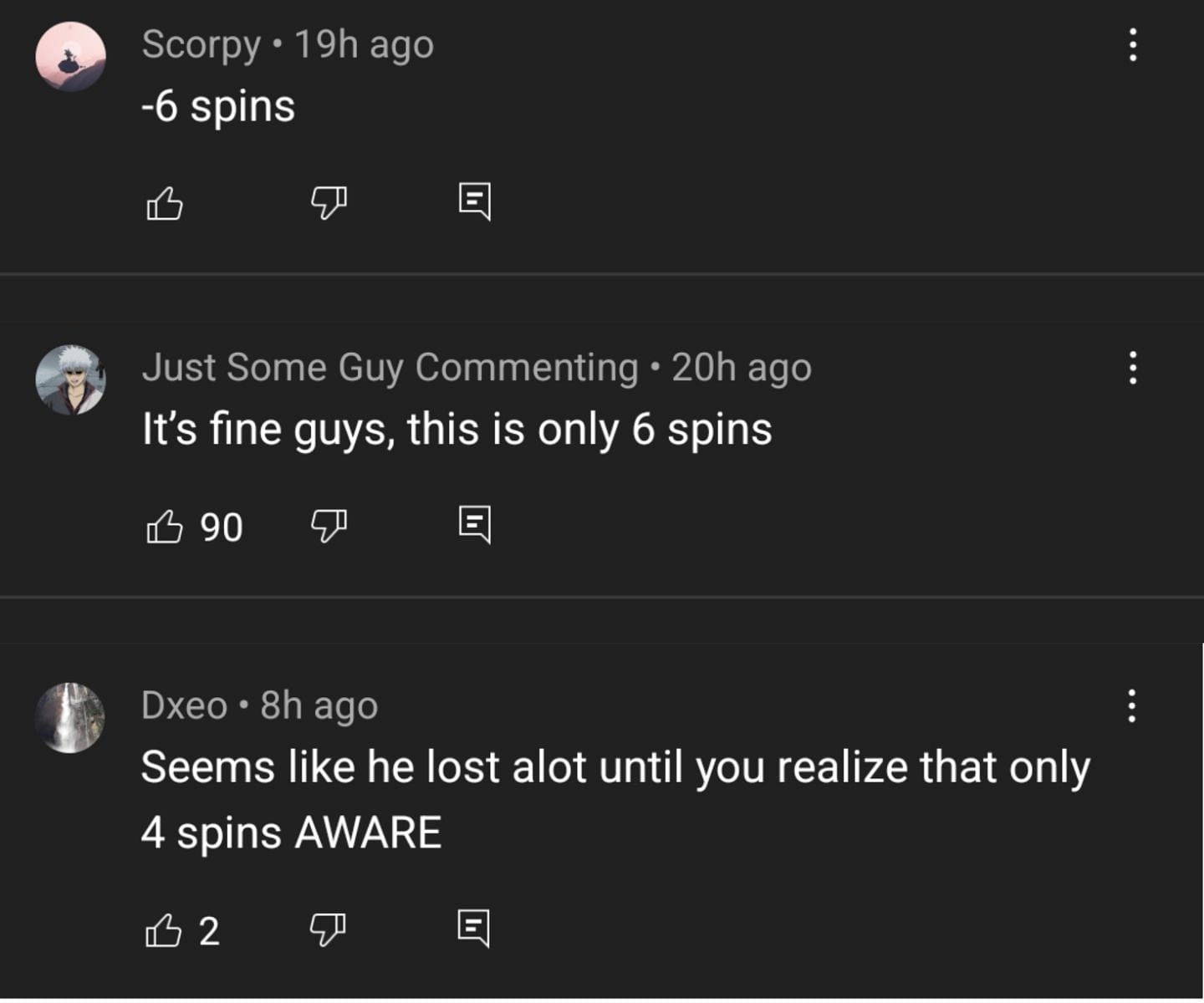 Whether it&#039;s six spins or four, his viewers found it fascinating that he measured gain and loss in gambling spins (Image via Clip Andy xQc/YouTube)