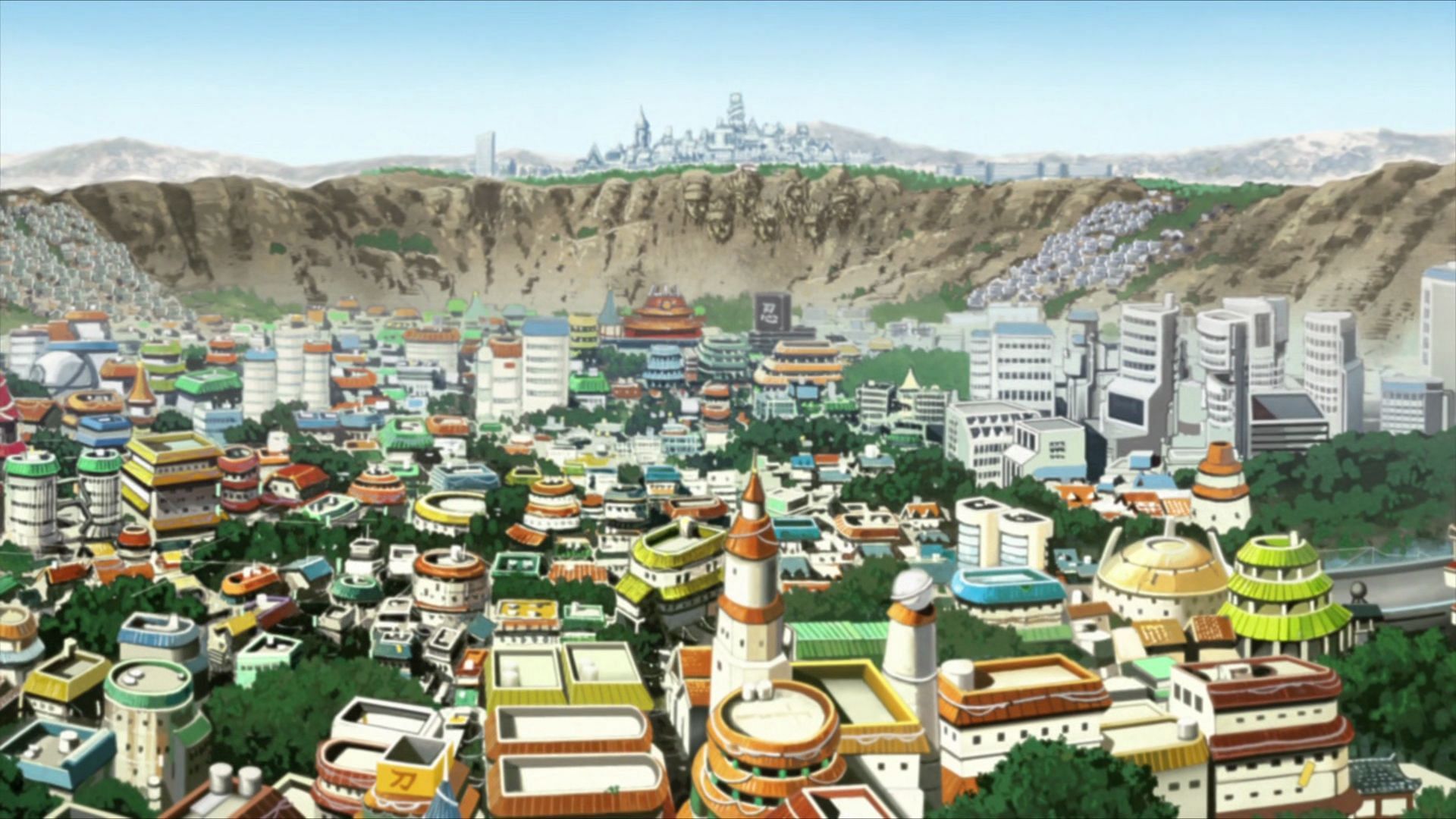 Konohagakure as it appears in &#039;Boruto&#039; (Image via Masashi Kishimoto/Shueisha, Viz Media, Boruto)