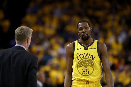 Kevin Durant during his time with the Golden State Warriors.