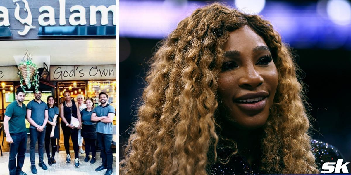 Serena Williams on her visit to a South Indian restaurant in Eastbourne