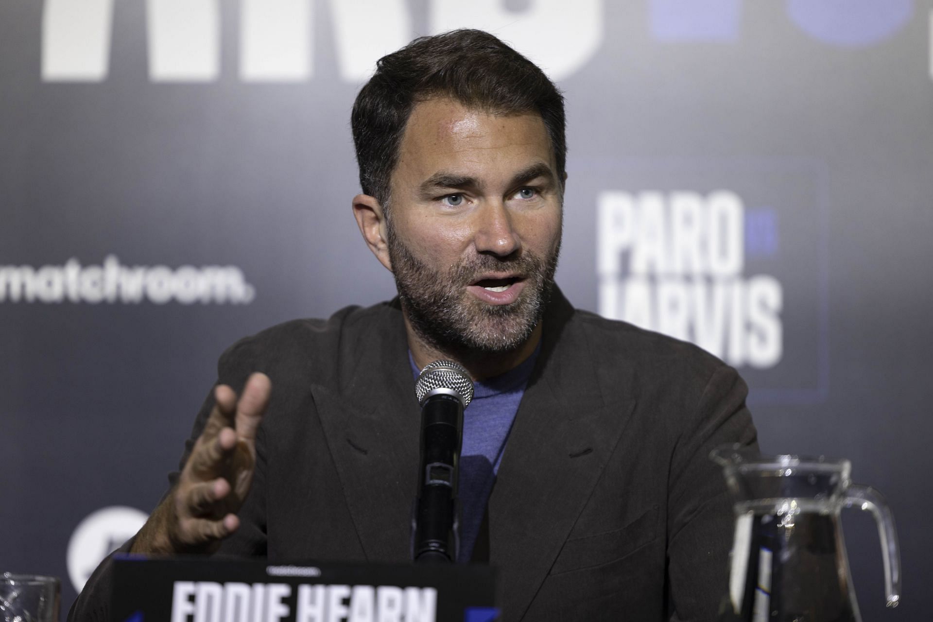 Eddie Hearn at the Matchroom Boxing Media Announcement