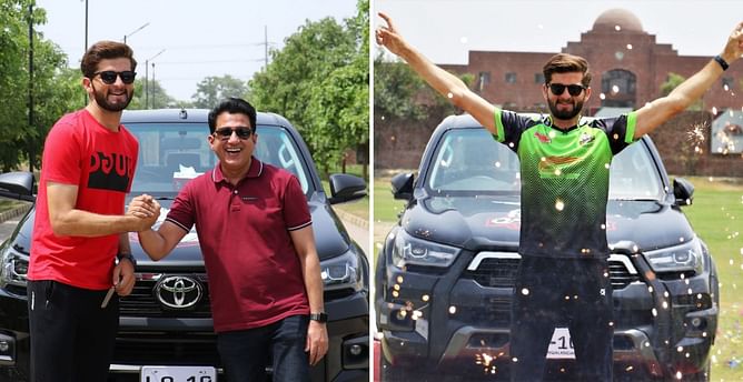 Lahore Qalandars gift captain Shaheen Afridi a brand new car