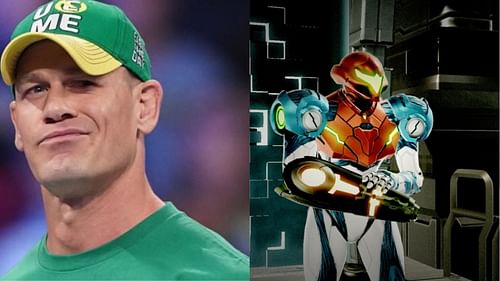 It has appeared that John Cena had a wish for a 2D Metroid game (Images via WWE, Nintendo)