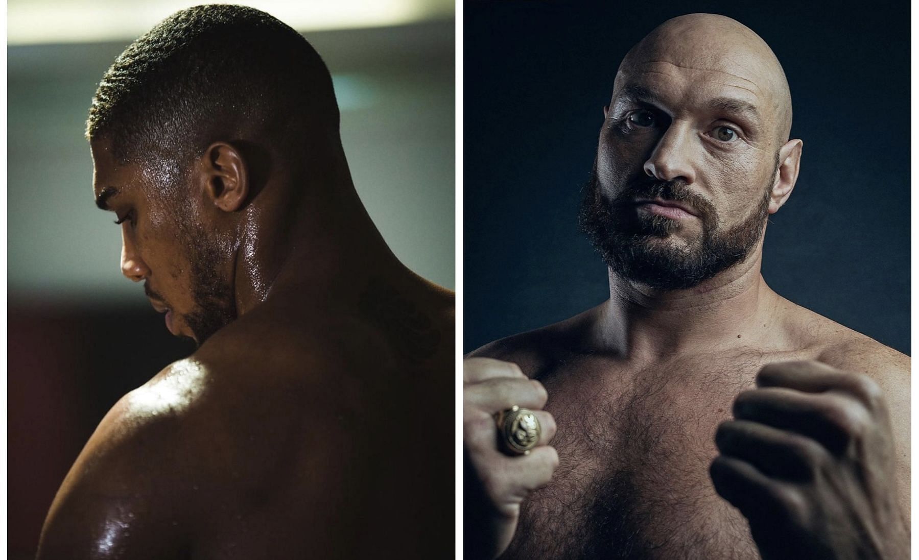 Anthony Joshua (left), Tyson Fury (right) - Images via @anthonyjoshua and @tysonfury on Instagram