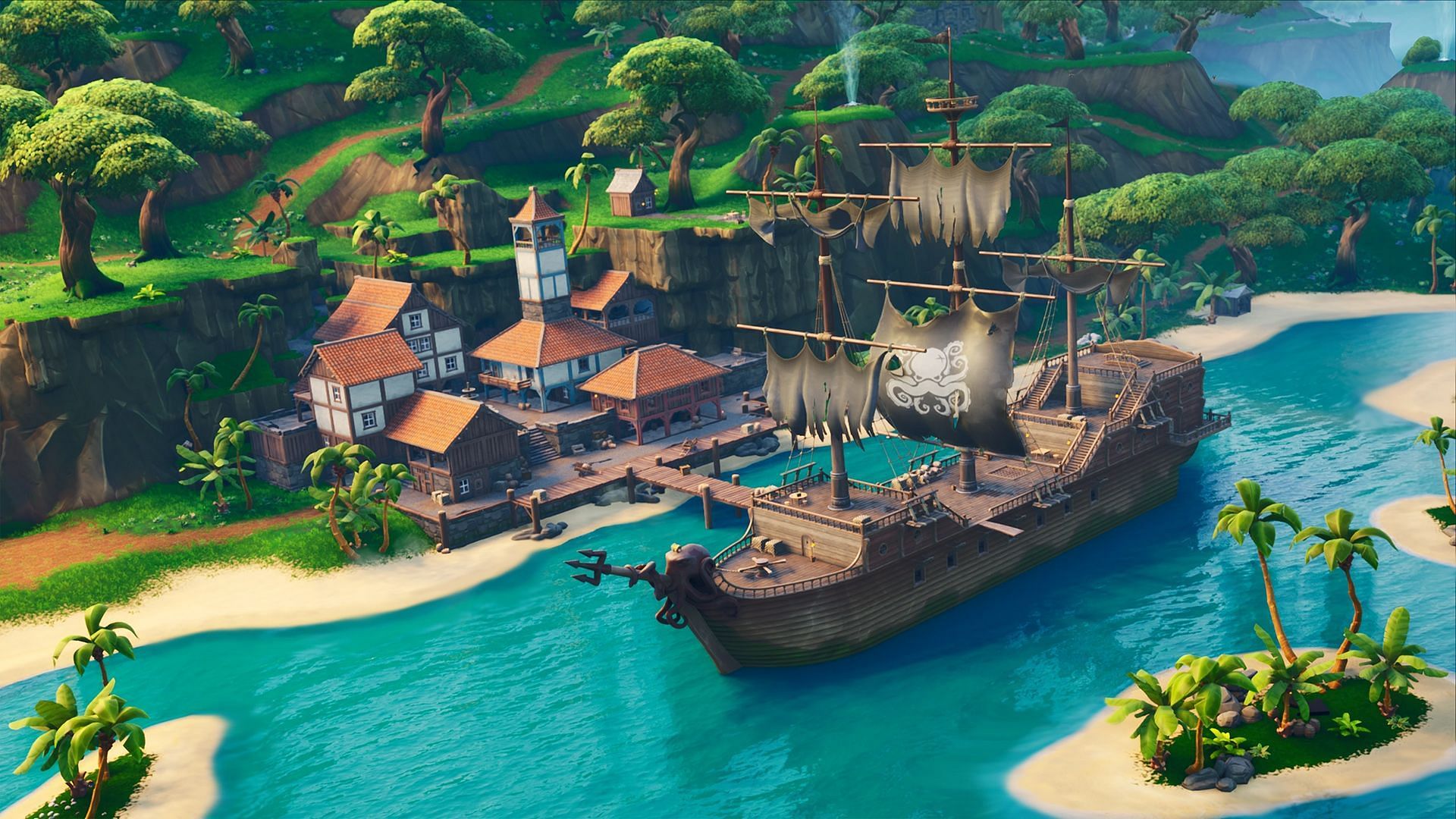 Rocket Racing could feature a Pirates of the Caribbean inspired map (Image via Epic Games/Fortnite)