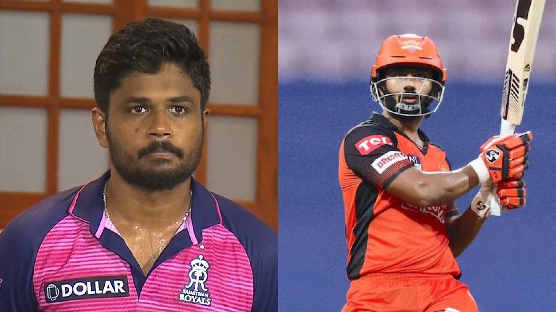 Aakash Chopra feels Sanju Samson (L) and Rahul Tripathi might have to wait a bit longer for their opportunity. (P.C.:iplt20.com)