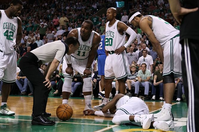 “They had so much beef... We bought the boxing gloves” - Kendrick Perkins reveals his Boston Celtics All-Star teammates had to “box it out” to settle their feud