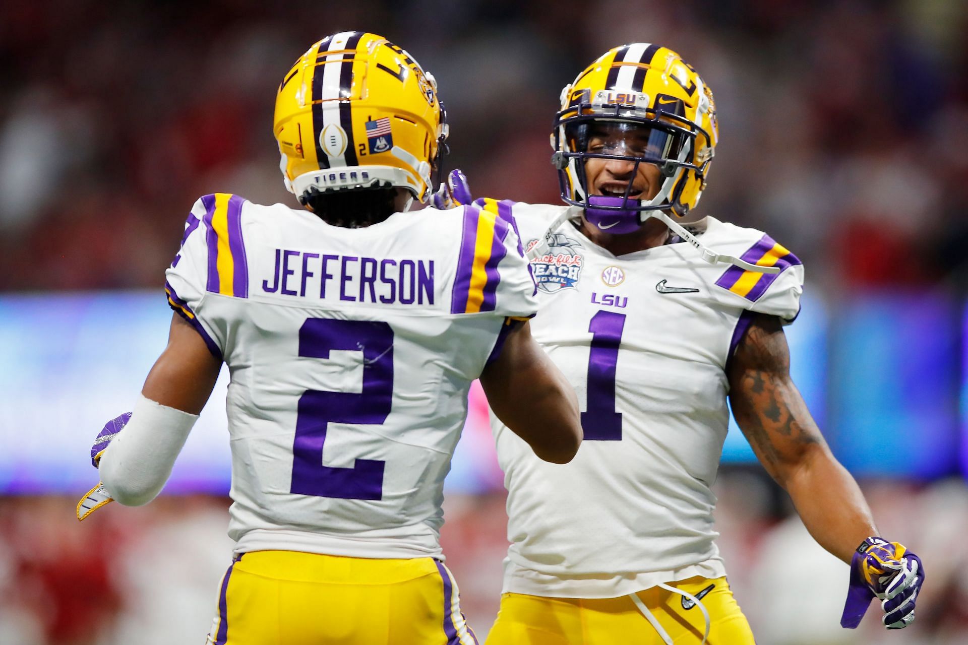 LSU wide receivers Justin Jefferson and Ja&#039;Marr Chase
