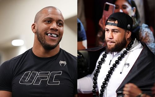 Ciryl Gane (left) and Tai Tuivasa (right)(Images via Getty)