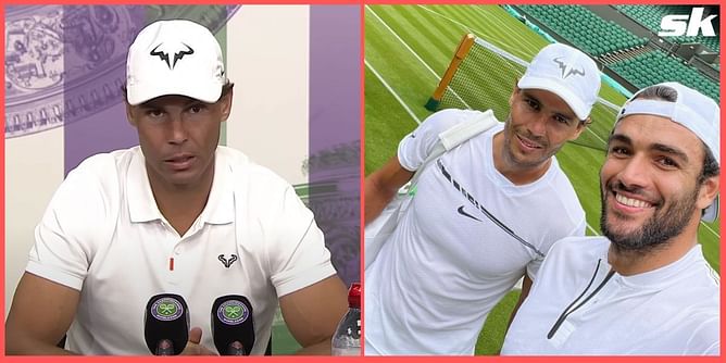 "I don't think I can be considered a close contact of Matteo when we were training outdoors, but anything can happen" - Rafael Nadal after Wimbledon 1R win